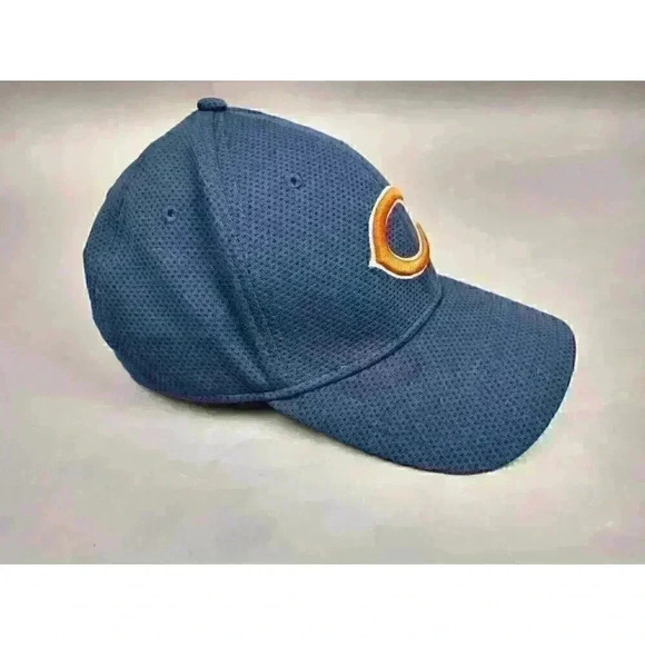 New Era 39THIRTY Chicago Bears Textured Blue Fitted Medium - Large Training cap - Picture 2 of 13